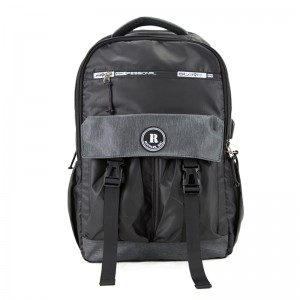 19SA-7846M nero leggero OEM / ODM impermeabile borsa zaino scuola portatile multi-size